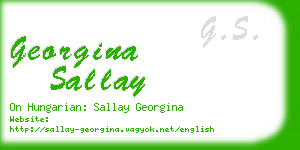 georgina sallay business card